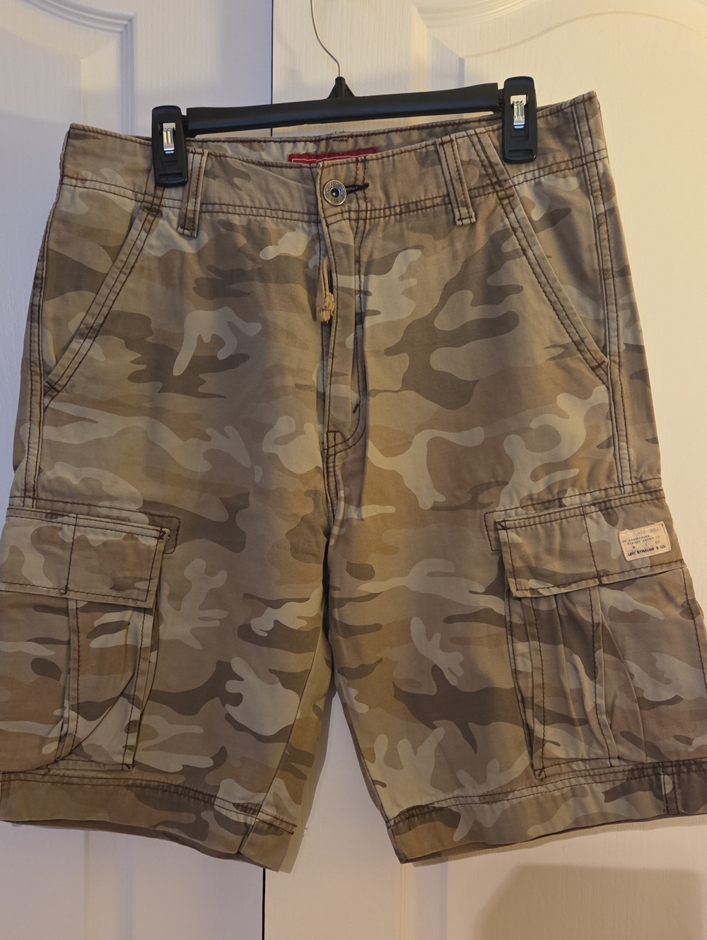 Levi's Men's Camouflage Cargo Shorts - Olive/Tan